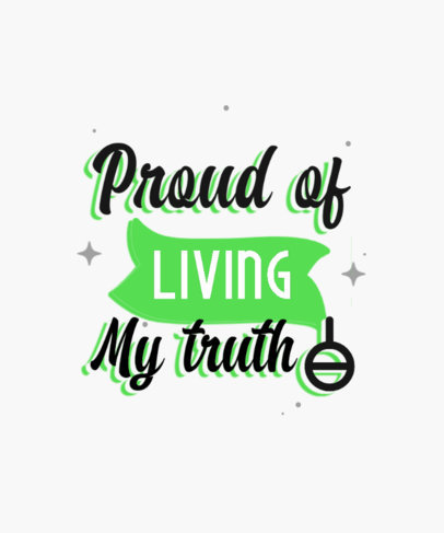 T-Shirt Design Generator with an LGBTQ-Pride Message