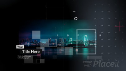 Slideshow Video Maker Featuring Geometrical Transitions and Glitch Effects