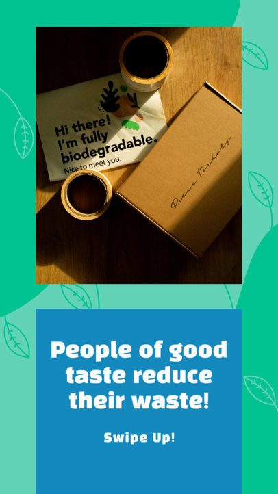 Instagram Story Template Featuring Eco-Friendly Tips for Earth Day