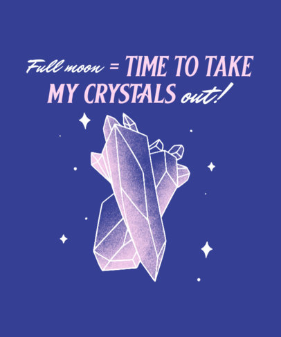 T-Shirt Design Generator Featuring a Quartz-Themed Quote with an Illustrated Graphic