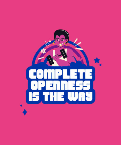 T-Shirt Design Creator for Pride Month with an Illustrated Rainbow Graphic