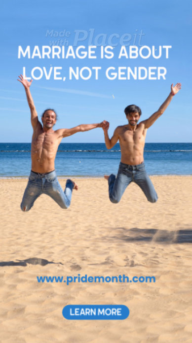 Instagram Story Video Maker Featuring a Quote for Pride Month with an Animated Film Filter