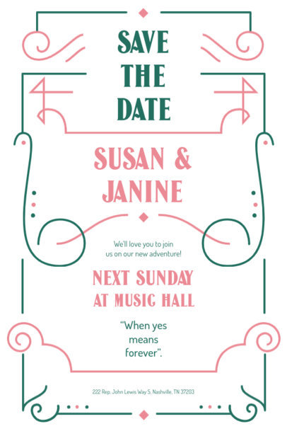 Invitation Card Generator Featuring a Vintage Wedding Theme