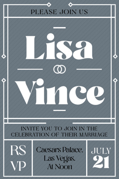 Invitation Design Generator for a Wedding with a Roman Theme 5036g-el1