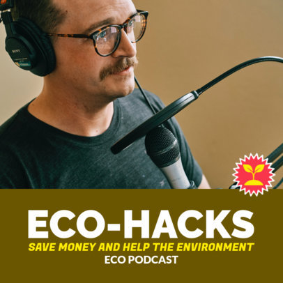 Ecology-Themed Podcast Cover Creator for a Talk Show about the Environment 4537b