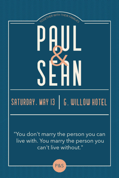 Invitation Card Generator for a Wedding With a Retro Vibe