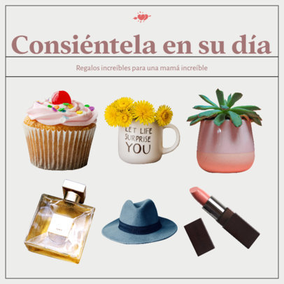 Mother's Day Instagram Post Maker Featuring Ideas for Gifts
