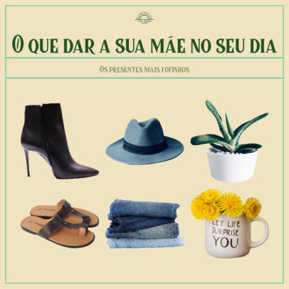 Mother's Day-Themed Instagram Post Generator Featuring Ideas for Presents