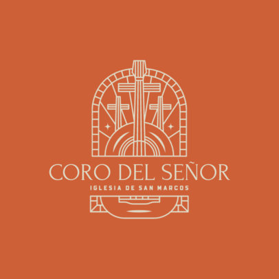 Church Choir Logo Template with a Christian Theme