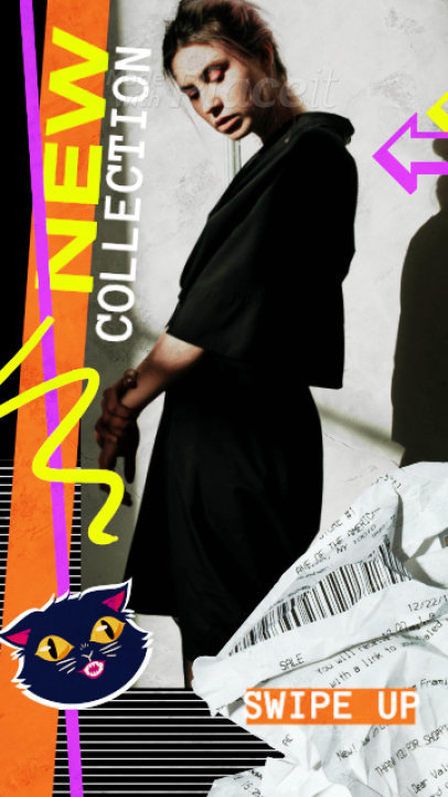 Cool Instagram Story Video Generator to Promote a New Apparel Collection