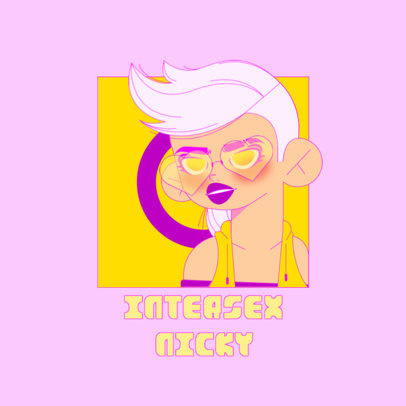 Cute Avatar Logo Maker with a Diverse Cartoonish Character