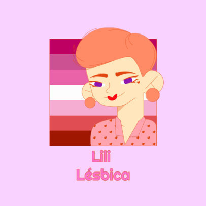 Avatar Logo Maker for an LGBTQ+ Cartoonish Character