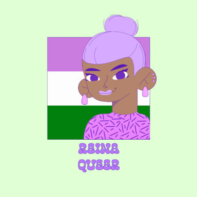 Fun Avatar Logo Maker for a Diverse LGBTQ+ Character