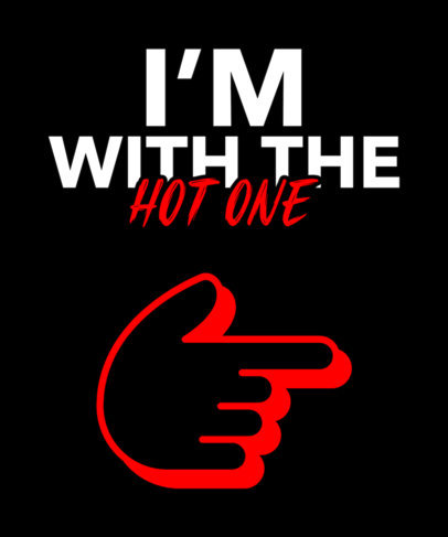 T-Shirt Design Generator Featuring I'm With Graphics 