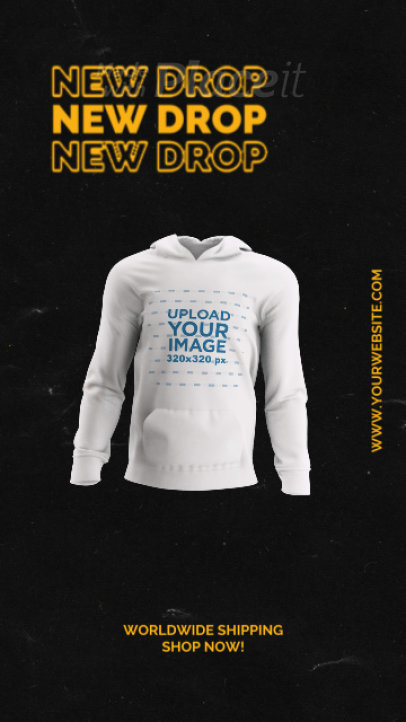 Ghosted Hoodie Video to Promote a Design on Social Media