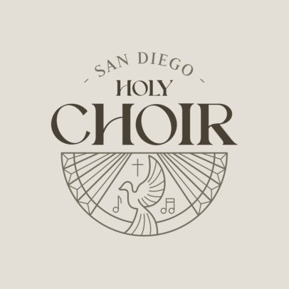 Holy Choir Logo Creator Featuring Christian Symbols