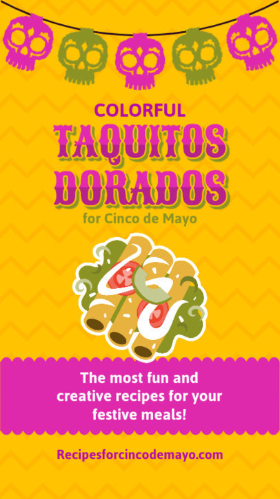 Colorful Instagram Story Maker for Cinco de Mayo Featuring Mexican-Styled Graphics