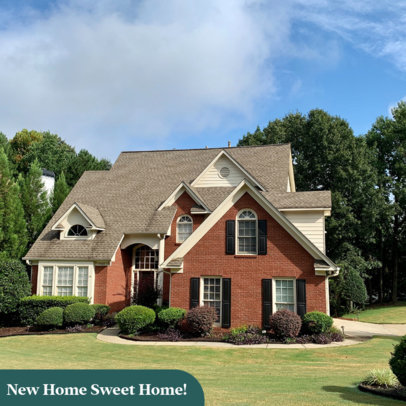 Instagram Post Maker Featuring a Real Estate Ad