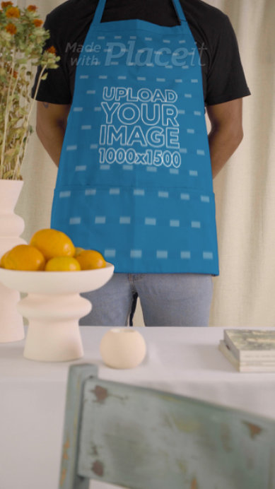 Sublimated Apron Video Featuring a Man at a Pottery Studio