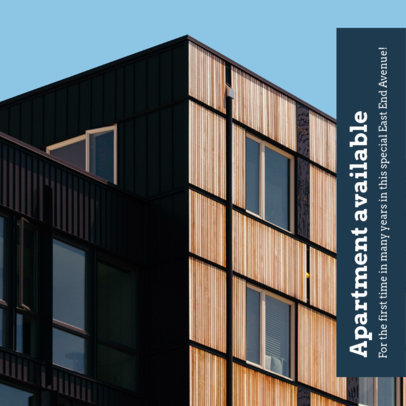 Instagram Post Maker with a Real Estate Ad