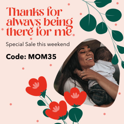Instagram Post Template for Special Mother's Day Sales