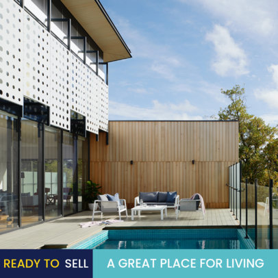 Instagram Post Template to Sell a Luxurious Real Estate Property 5057a-el1