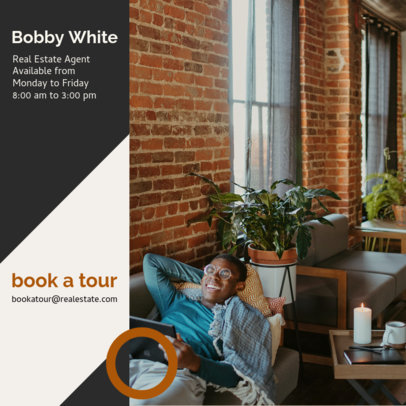 Instagram Post Creator with Info about a Real Estate Agent