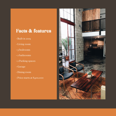 Modern Instagram Post Maker with Features of an Elegant House