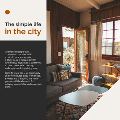 Promotional Instagram Post Creator with Real Estate Information