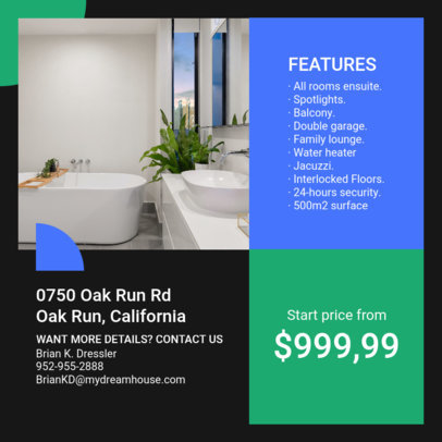 Instagram Post Creator for a Real Estate Agency to Promote a Modern House