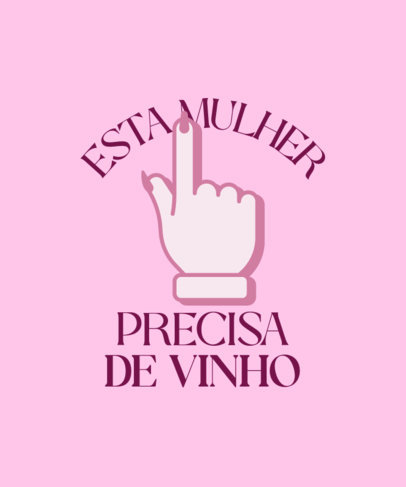 Fun T-Shirt Design Creator With a This Guy Theme Featuring an Illustrated Woman Finger