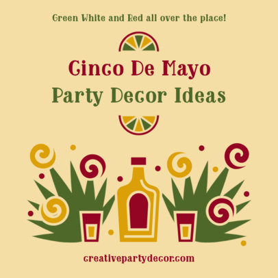 Instagram Post Maker With a Cinco de Mayo Theme and Mexican-Styled Graphics