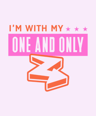 I'm With-Themed T-Shirt Design Creator Featuring Colorful Graphics and Star Stickers