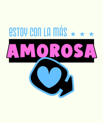 Sweet T-Shirt Design Maker Featuring an Arrow with a Heart Graphic