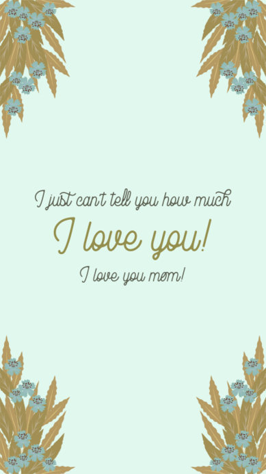 Instagram Story Design Creator with a Handwritten-Style Message for Mother's Day