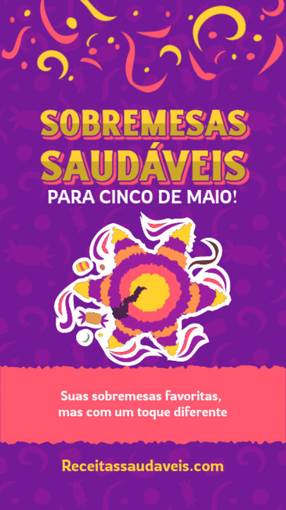 Instagram Story Template With a Cinco de Mayo Theme and Festive Graphics