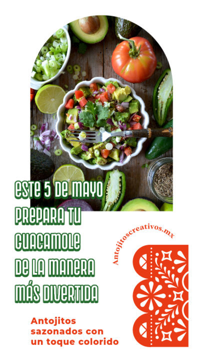 Instagram Story Generator Featuring Pictures of Mexican Food for Cinco de Mayo
