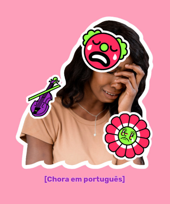 Placeit - T-Shirt Design Maker Featuring a Crying Woman Surrounded by ...