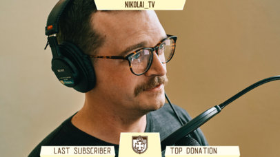 Webcam Overlay Template with Military Icons for COD-Inspired Streaming Channels 4424i-4584