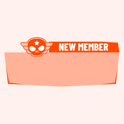 Stream Alert Design Template with a Call of Duty-Inspired Theme and a Skull Icon