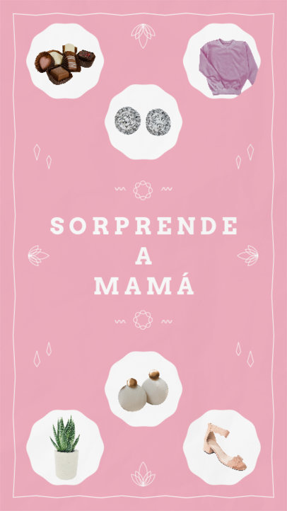 Instagram Story Creator for Mother’s Day Featuring Gift Ideas