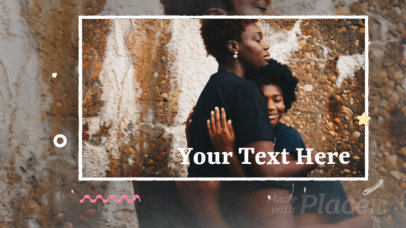 Slideshow Video Template Featuring Animated Doodles and a Vintage Film Effect 3447-el1