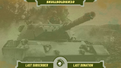 OBS Webcam Frame Template  For Call of Duty-Inspired Channels Featuring a Military Theme 4424o-4584