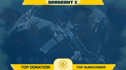 OBS Webcam Frame Design Generator for a Call of Duty Inspired Gaming Channel