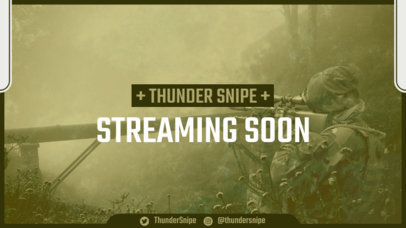 COD-Inspired Twitch Screen Creator Featuring a Picture of a Sniper