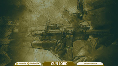 Twitch Overlay Template for Gamers Featuring Call of Duty-Inspired Graphics