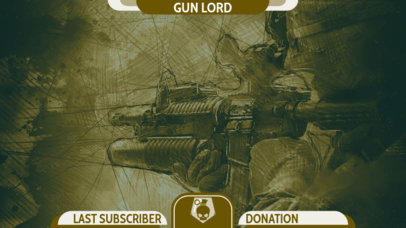 OBS Webcam Frame Maker for Gamers Featuring Call of Duty-Inspired Graphics