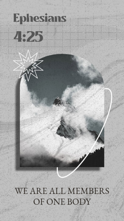 Christian-Themed Instagram Story Maker Featuring a Verse from the Bible