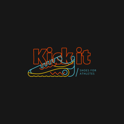 Athletic Shop Logo Creator Featuring a Cool Sneaker