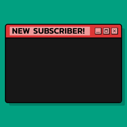 Twitch Alert Generator Featuring a New Subscriber Pop-up Message